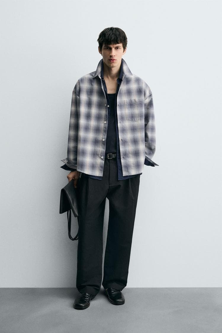 Cropped Pleated Trousers